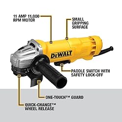 DEWALT Angle Grinder, 4-1/2-Inch, 11-Amp, 11,000