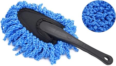 Amazon Outpicker 洗車モップ ブラシ 伸縮式35 49cm ダスター 汚れ除去 超細繊維 傷つかない 水拭き 静電気防止 ほこり取り 車掃除 洗車グッズ 家庭用 ブルー 小さい クロス タオル 車 バイク