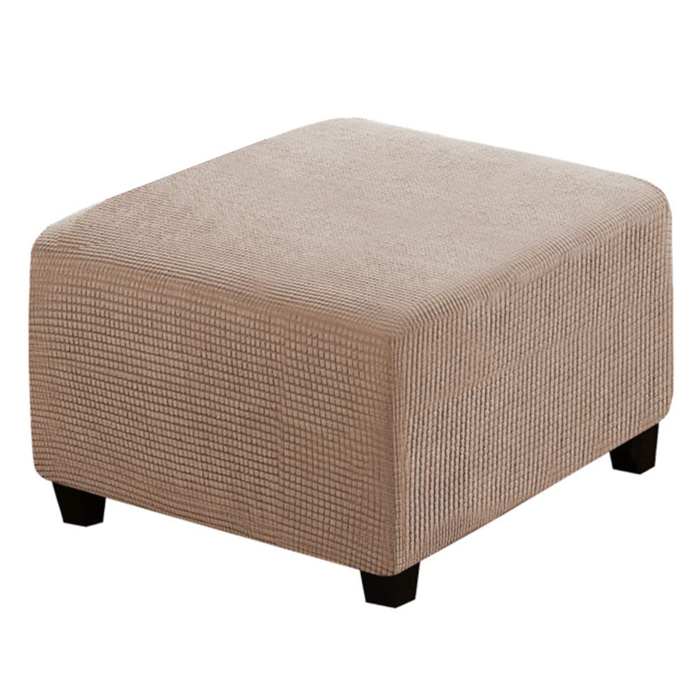 Meigeh Stool Cover Rectangular Pouf Coppertura Stool Cover Rectangular Pouf Cover Stool Cover Ottoman Protective Cover