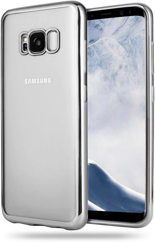 Samsung Galaxy S8 Plus Case, Orlegol Flexible Ultra Thin Case Galaxy S8 Plus Cover TPU Bumper Case Slim Silicone Back Cover Scratch Resistant Shockproof Clear Gel Protective Case For Samsung Galaxy S8 Plus - Silver