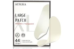 AUSLKA Blemishes Patches - 44 Strips, Hydrocolloid Dots - Large Blemishes Patch - Blemishes Stickers - Zit Breakouts - Suitab