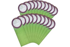 PURESTURDY 20 Pack 100331 Backpack Vacuum Bags Compatible with ProTeam 10 QT Backpack Vacuum Cleaner，Replace Part #100331 Open Cirular Collar