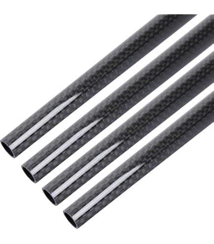 Tube Carbone 10x12x330mm - Surface Glossy 3K Enroulé Pour Modélisme (avion) - Neuf Uxcell