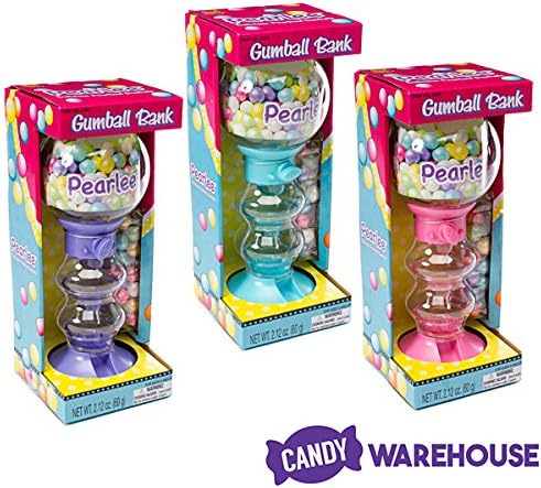 Spiral Fun Gumball Machines with Gumballs: 3-Piece Set