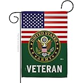 US Army Veteran Garden Flag - Armed Forces Rangers United State American Military Retire Official - House Decoration Banner Small Yard Gift Double-Sided Made In USA 13 X 18.5