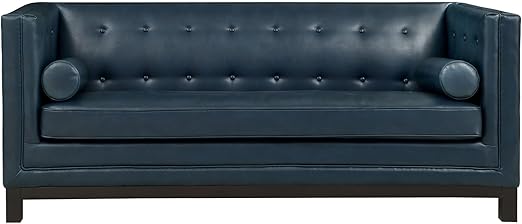 Amazon Com Modway Imperial Modern Bonded Leather Upholstery Sofa