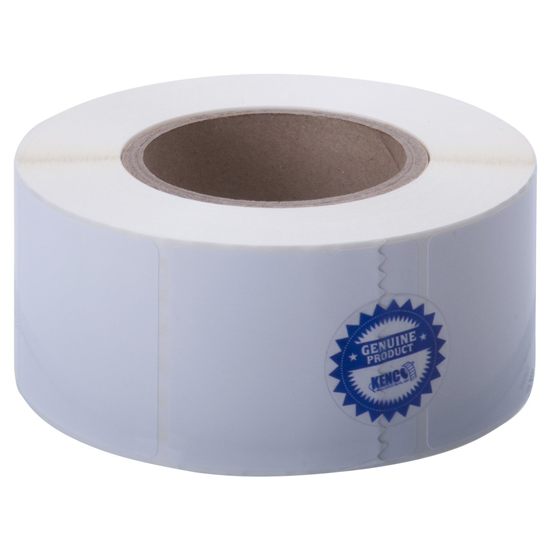 Kenco Premium Inkjet 2.5" X 2.5" Rectangle High Gloss Paper Roll-Fed Inkjet Labels. Compatible with Primera Color Label Printers and Many Other Printer Brands. Supplied 1000 Labels on a 3 core.