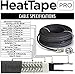 RADIANT SOLUTIONS HeatTapePro - Intelligent Commercial Grade Self-Regulating Heat Cable with GlowCap™ - 10 YR warranty - Ice Dam & Pipe Freeze Protection - 150 ft cable + 10 Ft Cord, 120V, 6 watts/Ft