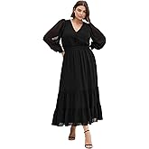 City Chic Women's Plus Size Dress - Kianna Long Sleeve Maxi