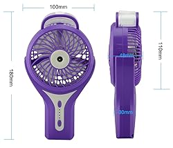 Welltop Mini Handheld USB Misting Fan with Personal