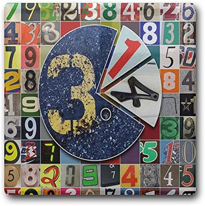 Linpark Pi Day 3.14 Square Drink Coaster Holder Cup Mats Ceramics 11cm