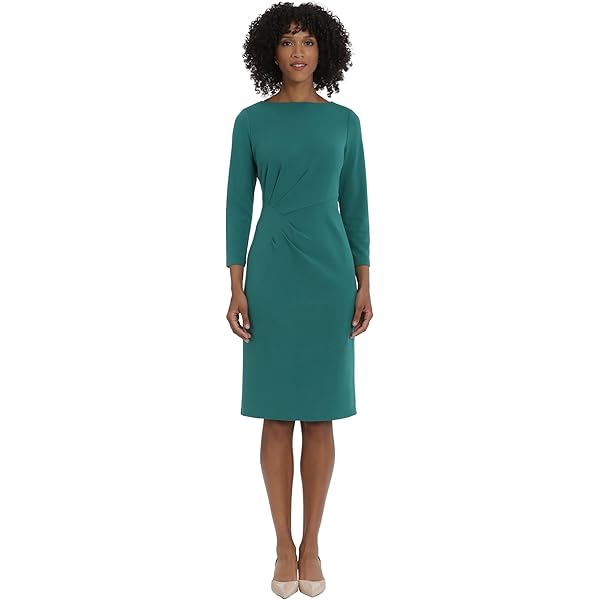 【マーシャ】Cotton Poplin Wave Tuck Dress Cotton Poplin Wave Tuck Dress | Pasand by ne Quittez pas | パサン