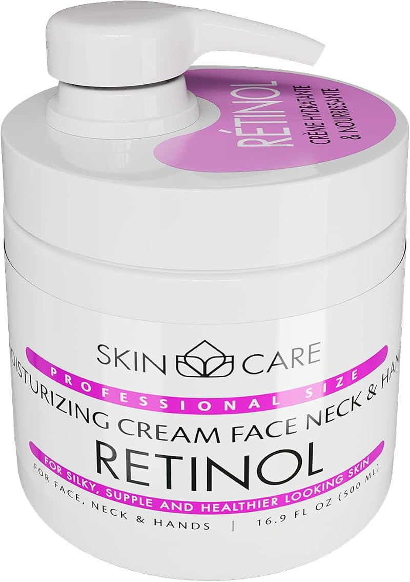 Skin Care Retinol 3-in-1 Moisturizer Face Neck Décolleté Cream Anti-Aging 500ml