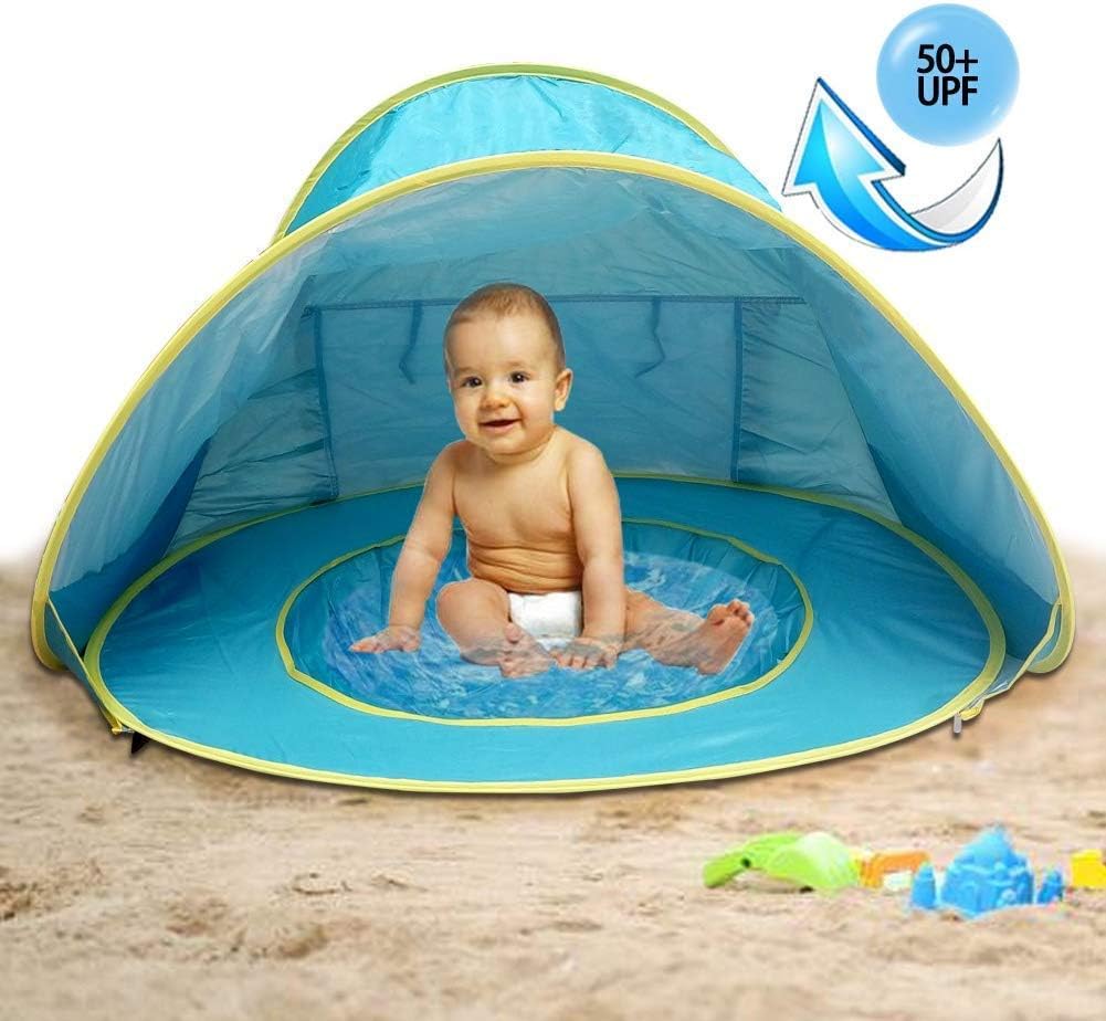 MG MULGORE Baby Beach Tent Portable Lightweight Pop Up Tent,Outdoor Beach Shade UV Protection