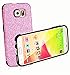 MEKO Galaxy S6 Case, Glitter Bling- Built-in Sparkles- Anti-Falling Off and Anti-Shock Soft Gel Flexible TPU Case [Scratch Resistant] for Samsung Galaxy S6 - (Hot Pink)