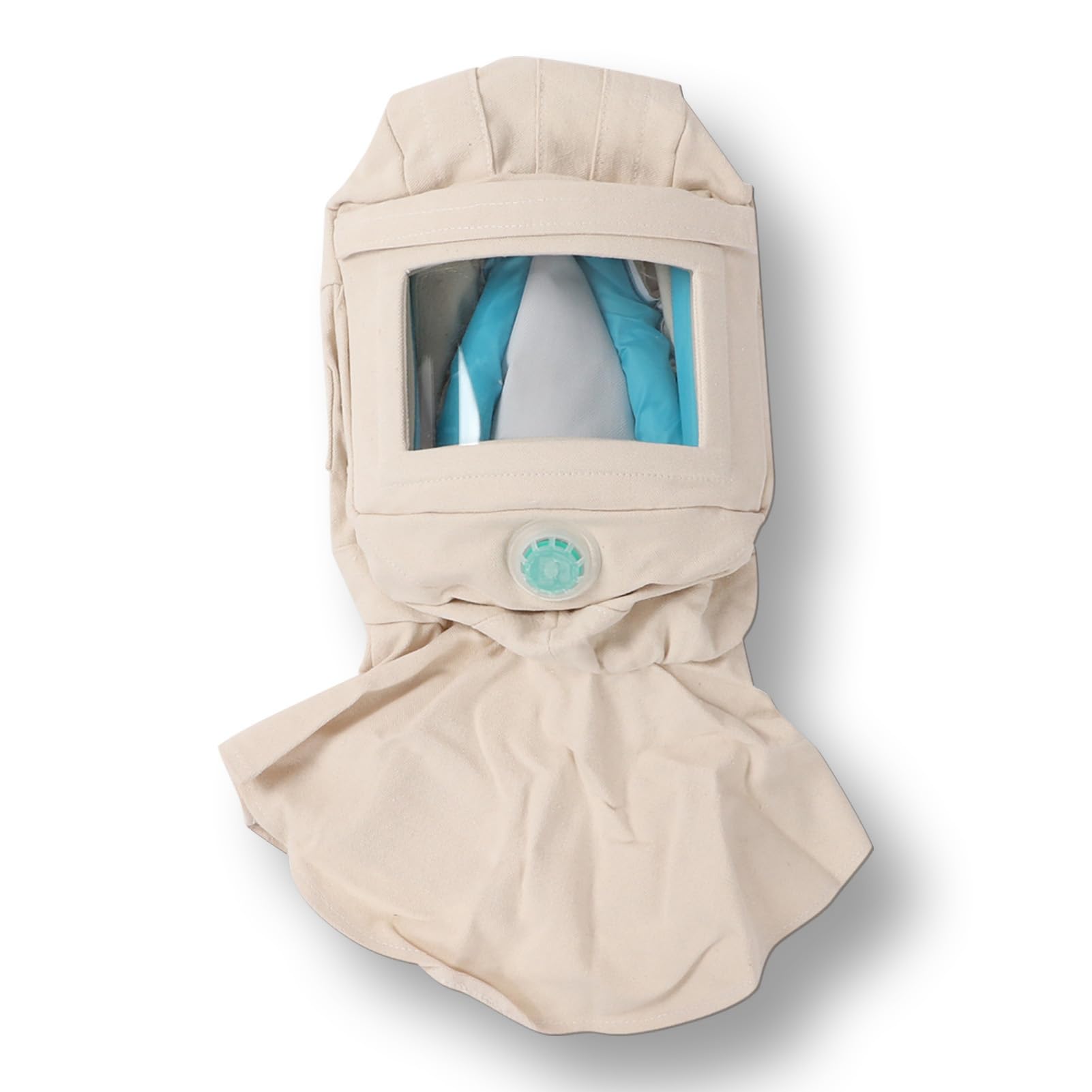 Natudeco Sand Blasting Hood Sandblasting Helmet Head Protection Gear Face Shield Breathable Sandblaster Hood for Industrial Factory Polishing Sanding