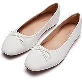 AFEETSING Women's Round Toe Ballet Flats Comfortable Bow Dressy Flats Shoes for Women