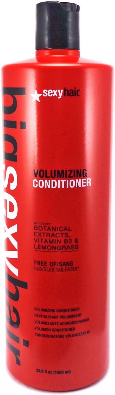 Big Sexy Hair Volumizing Conditioner by Sexy Hair for Unisex - 33.8 oz Conditioner, Cranberry, 1.01 l (Pack of 1)