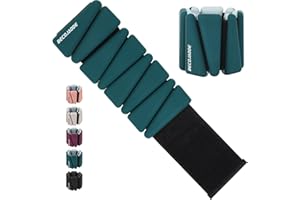 BECOJADDE Wrist Ankle Weights Adjustable Training Intensity for Strength Training Walking Running Yoga Pilates Jogging for Women Men Set of 2