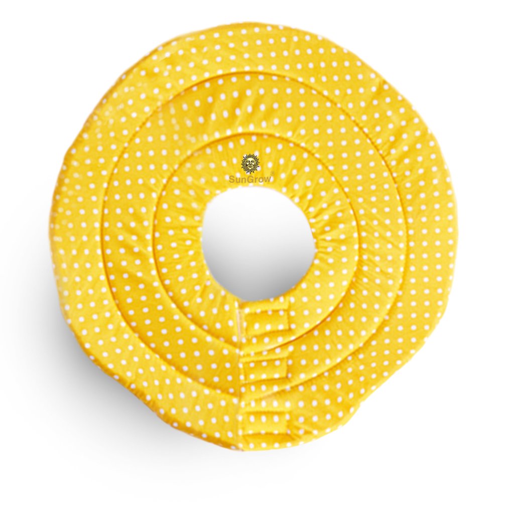 SunGrow Pet Cute Comfy Cone: Post Surgery & Stress-Free Recovery Collar : Durable, Scratch, Bite, & Water Resistant: With Adjustable Velcro Enclosures for Dogs & Cats