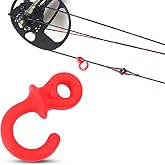 4-Pack Archery Monkey Tail String Dampener Red Shock Reduction | Noise Suppression Vibrant Red Silicone Dampeners