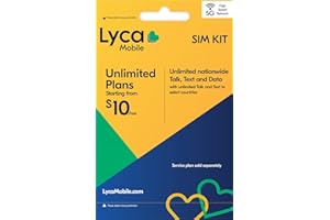 LYCAMOBILE Lyca Mobile USA 5G/4G Prepaid SIM Card Kit | Unlimited Nationwide Talk, Text & Data | Choose from Unlimited Plans Starting at $10/mo.