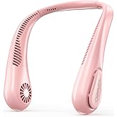 Portable Bladeless Neck Fan, Birthday Gifts for Girl Boy Mom Dad, Father‘s & Mother’s Day Gifts, Wearable Cooling Fan Rechargeable for Camping Travel Beach Golf Cruise Essentials 2026 New