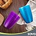 MR.SIGA zova Durable Plastic Cups, Beverage Tumblers 11.3 oz/330 ml, Set of 6 in 3 Assorted Colors