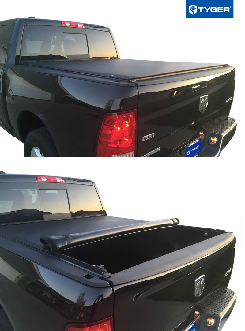 Tyger Auto Tg Bc2d2064 Rolock Low Profile Roll Up Truck Bed Tonneau Cover For 2009 2016 Dodge Ram 5 7 Bed Only Without Ram Box Amazon In Car Motorbike