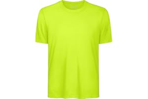WVQ Boys Neon Shirt Youth UPF 50+ Dry Fit Athletic Short Sleeve Tops Tees Kids Rash Guard Neon Shirts for Boys and Girls