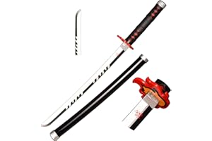 lkjad Cosplay Swords Agatsuma Zenitsu Samurai Sword, Katana Sword Plastic Toy Sword for Costume Play Halloween Cosplay Gift 4