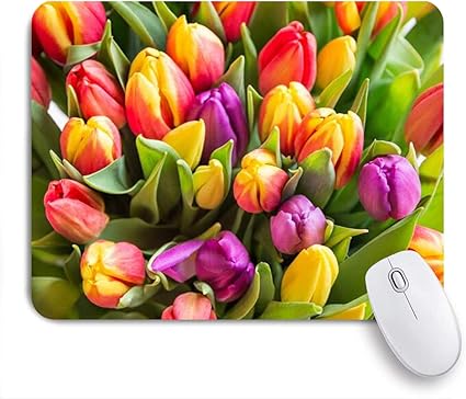 Amazon Patinisaマウスパッド 緑の美しい花束色とりどりのチューリップ春の花3月8日自然美ブルームブロッサムバンチ ゲーミング オフィ良い 滑り止めゴム底 ゲーミングなど適用 マウス 用ノートブックコンピュータ Patinisa マウスパッド 通販