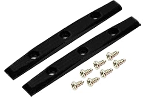Gem Edition Board Rails, Set of 2 with Screws, Black Onyx Colorway - Teak Tuning