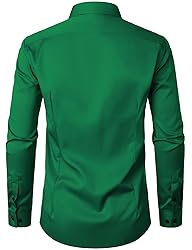 JEMITOP Men's Stretch Wrinkle Free Dress Shirts