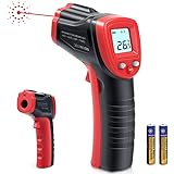 NN.ORANIE 赤外線温度計 非接触温度計 デシタル温度測定器 赤外線放射温度計 0.5秒高速検温 LCD表示 -50~+380℃ 4モード 単位切替 料理/BBQ/修理/工業 日本語説明書＆一年間保証付き