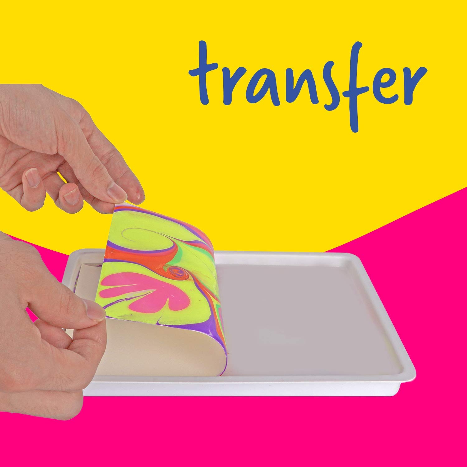 Dan&Darci Marbling Paint Art Kit for Kids - Arts & Crafts Gifts for Girls & Boys Ages 6-12 Years Old - Craft Kits Set - Gift Ideas Activities Toys Age 6 7 8 9 10 Year Olds - Marble Painting Sets