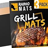 BBQ Grill Mats (Set of 3) Copper, Black & Mesh | LIFETIME Replacement | Heavy Duty 600 Degree Non-Stick Mats | Mesh for Smoke Flavors & Gas Grills | 15.75 x 13 | Best Rated Grill Pad FDA Gold Approved