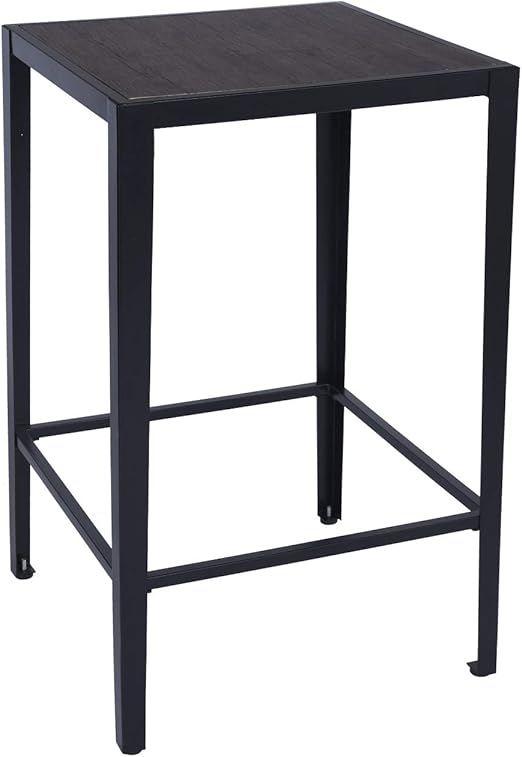 Amazon Com Greenforest Bar Table Modern 38 4 Inch Height Square