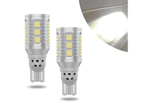 Jawmoy Pack-2 912 921 Super Bright Light, W16W 906 904 902 LED Bulb for Backup Reverse Light Bulbs, 6000K Xenon White T15 Backup Light LED for Most Cars SUVs and Trucks (White)