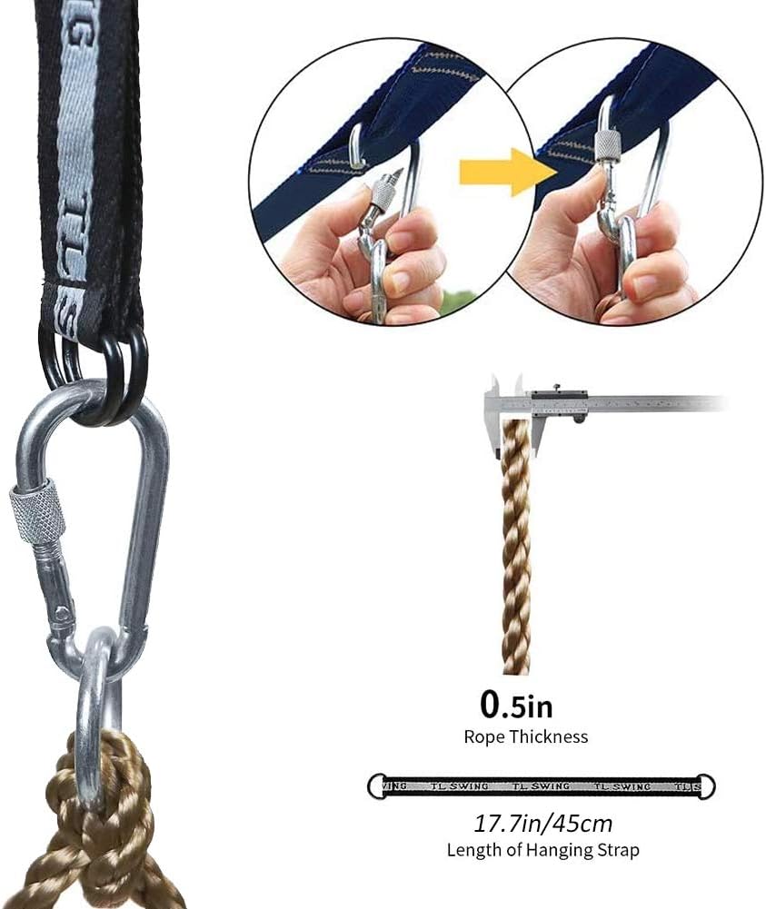 MARATTI Climbing Rope Ladder for Kids, Rainbow Climbing Ladder Hanging Rope Ladder for Indoor Play Set and Outdoor Tree House, Playground Swing Set and Ninja Slackline: Sports & Outdoors
