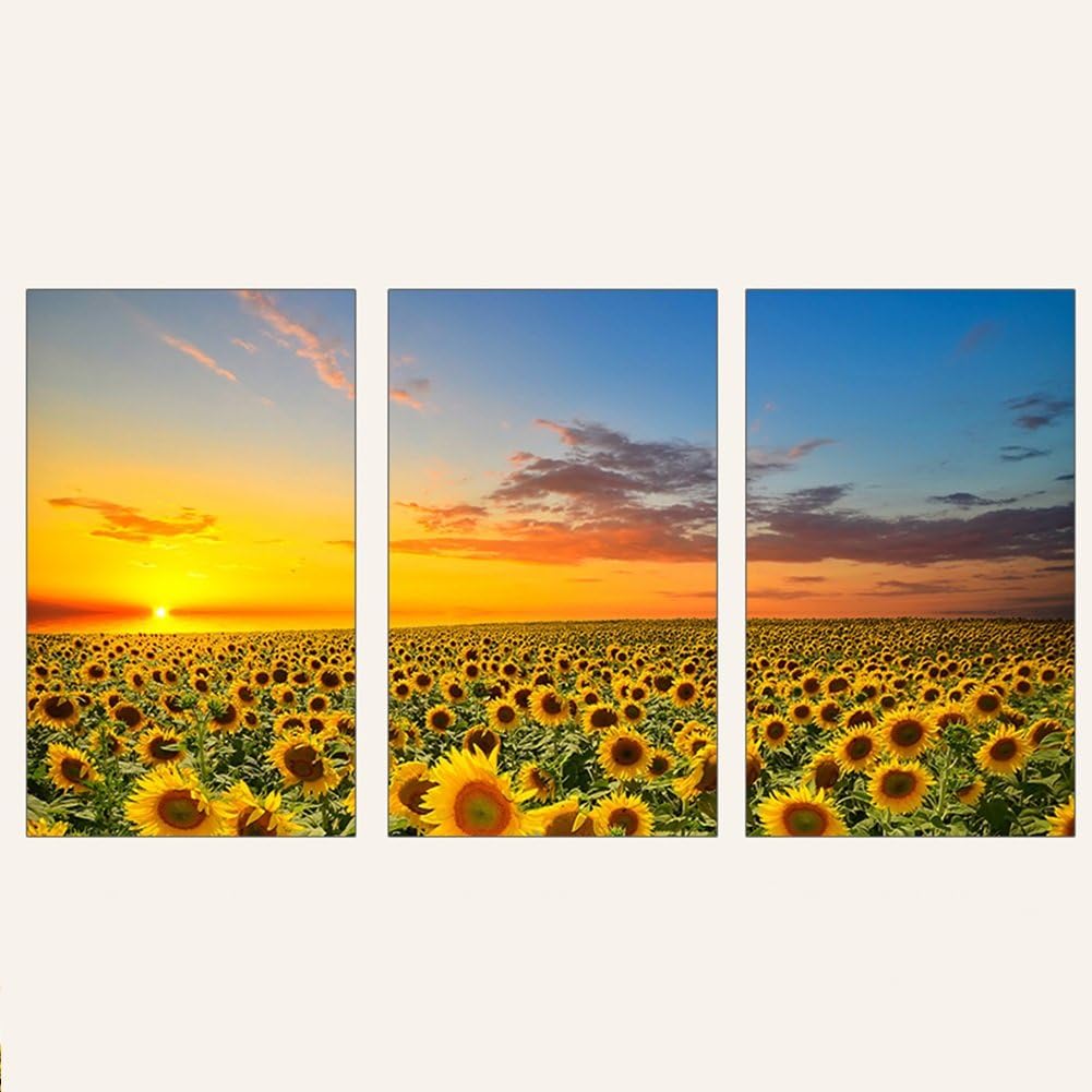 Electric Heaters YIXINY Heating Plate Wall Hanging Landscape Photography Illustration Carbon Crystal Heating 3 Pieces In Series 180 * 100 * 2.5cm (color : SFE-T666)