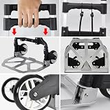 Yaheetech Aluminum Folding Hand Truck 75kg Load Capacity Black view 8