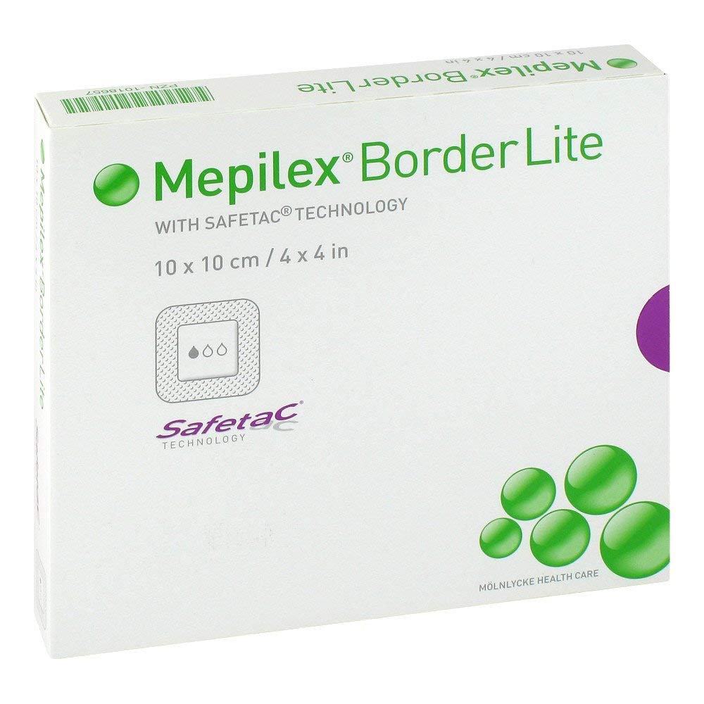 Mepilex Border Lite dressing 10 cm x 10 cm sterile | 5 Dressings