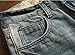 Men's Ripped Slim Jeans with Badges A777 36