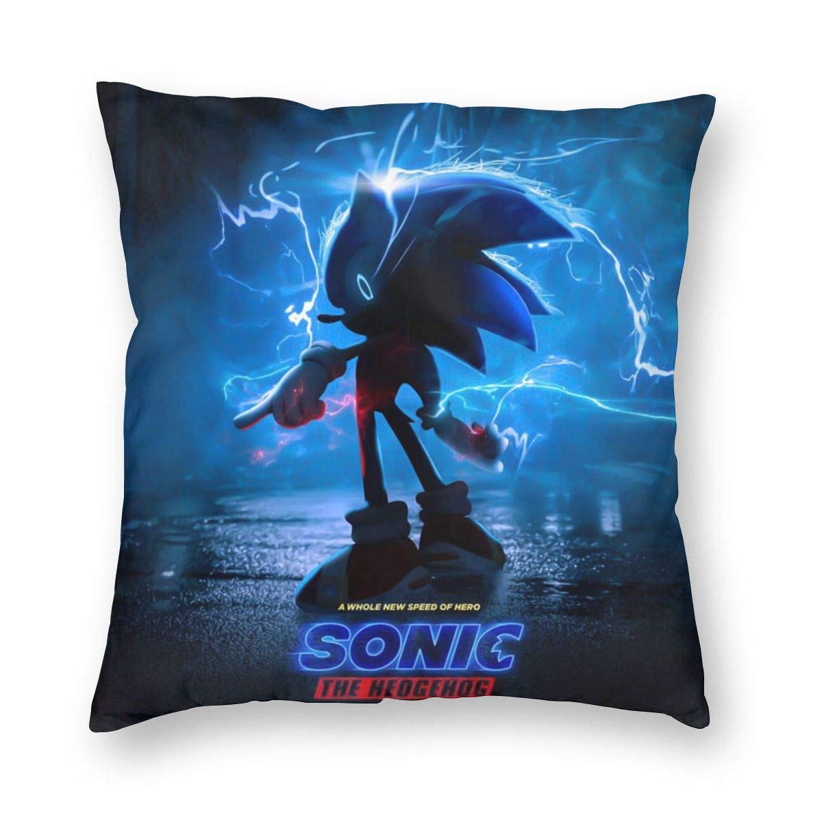 Velvet Cozy Home Decor Square Zippered Throw Pillow Cases, Breathable Cushion Case for Sofa Bed Playroom Outdoor, Soft Pillowcases