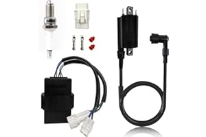 AYIDDUE Igniter CDI Box Ignition Coil Spark Plug For Kawasaki Bayou 300 KLF300 KLF300B 1988-2004 KLF300C 1997-2004 21119-1369 21121-1049