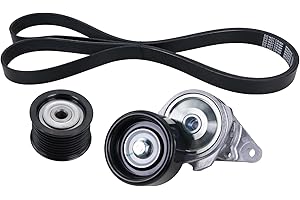 XIAOYUDOU Serpentine Drive Timing Belt Tensioner Idler Pulley Kit Compatible with 2008-2018 Toyota Land Cruiser Sequoia Tundra & GX460 LX570 V8 4.6L 5.7L Replaces# 89378 39185 36370 8PK2415 K080948