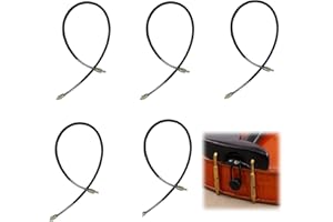Liyquint 5pcs Professional Cello Tail Ropes, Adjustable Nylon Tailgut Replacement for Cello Instrument, Durable Tailpiece Cor