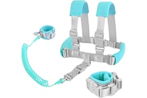 Fzbjayoon 2 in 1 Baby Leash Anti Lost Wrist Link for Toddlers Toddler Harness,Baby Leash,Leash for Toddlers,Wrist Leashes（Green 2.5M)