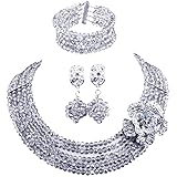 aczuv Classic African Beads Jewelry Set Nigerian
